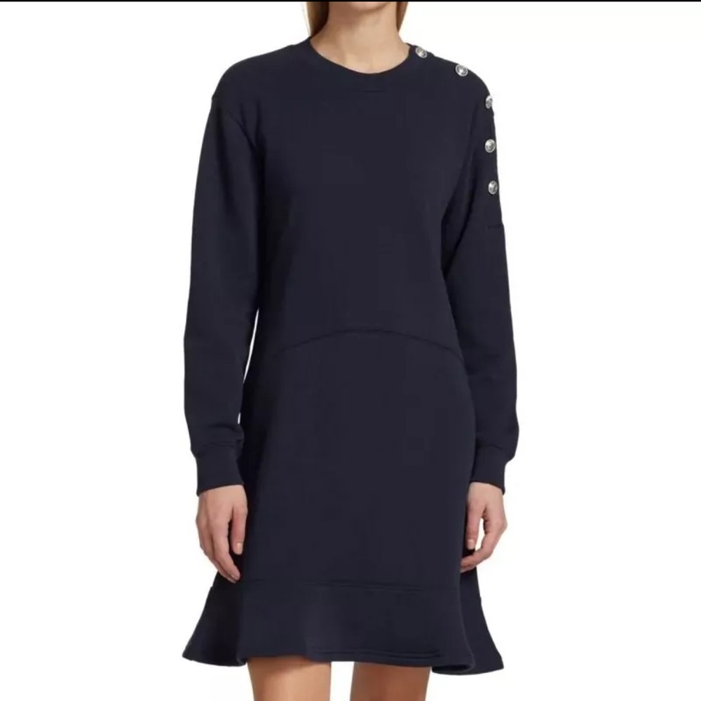 Derek Lam 10 Crosby Camden Sweatshirt Dress - Picture 2 of 6